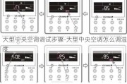 大型中央空調(diào)調(diào)試步驟-大型中央空調(diào)怎么調(diào)溫度