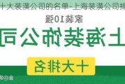 上海市十大裝潢公司的名單-上海裝潢公司排名前十