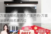 萬喜油煙機是哪個廠生產的-萬喜油煙機排名第幾位