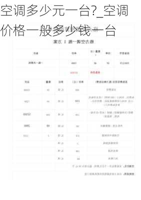 空調多少元一臺?_空調價格一般多少錢一臺