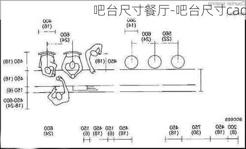 吧臺(tái)尺寸餐廳-吧臺(tái)尺寸cad