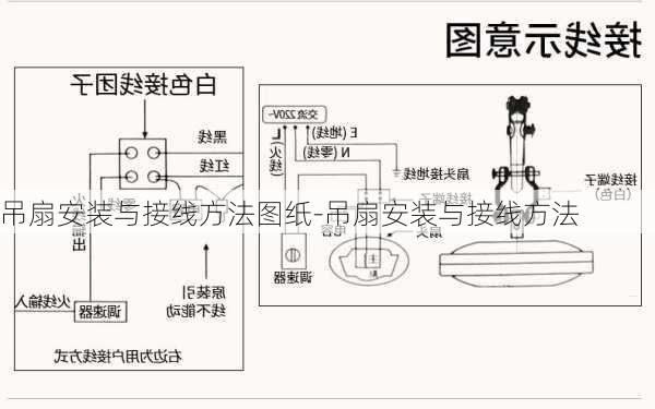 吊扇安裝與接線方法圖紙-吊扇安裝與接線方法