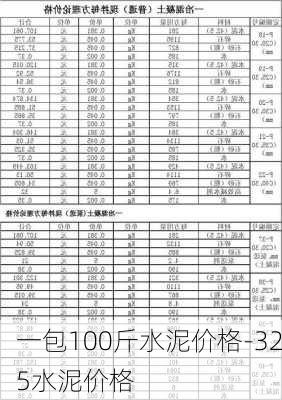 一包100斤水泥價(jià)格-325水泥價(jià)格