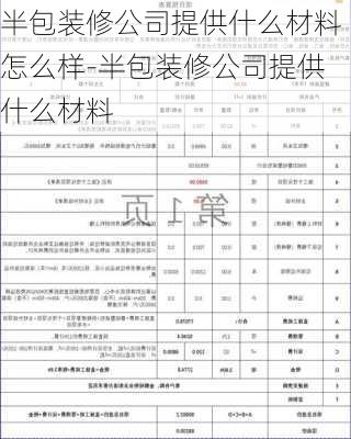 半包裝修公司提供什么材料怎么樣-半包裝修公司提供什么材料