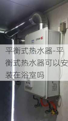 平衡式熱水器-平衡式熱水器可以安裝在浴室嗎