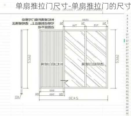 單扇推拉門尺寸-單扇推拉門的尺寸