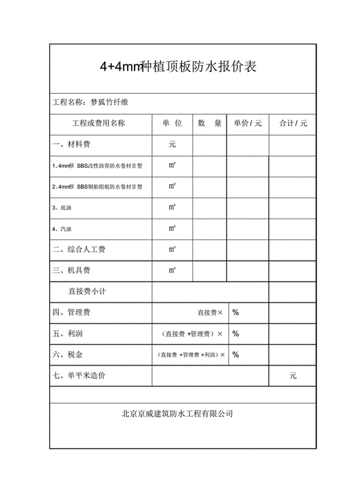 防水材料價(jià)格多少一斤-防水材料價(jià)格表最新